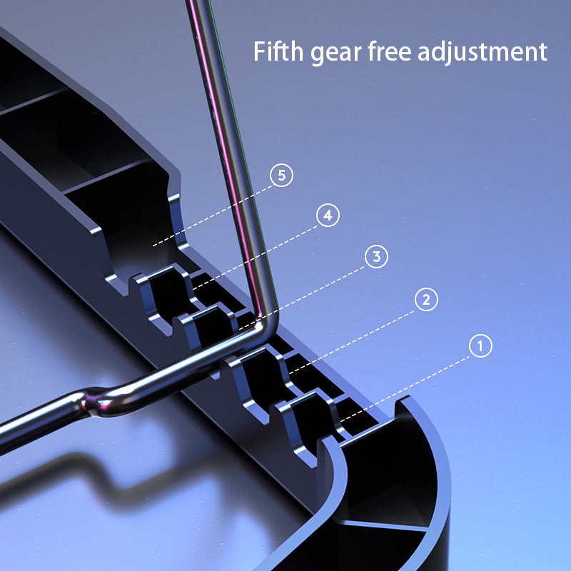 S18 Notebook Router 4-Fan Cooler Radiator Adjustable Wind Speed Laptop Cooling Pad with Display Screen - Green Light