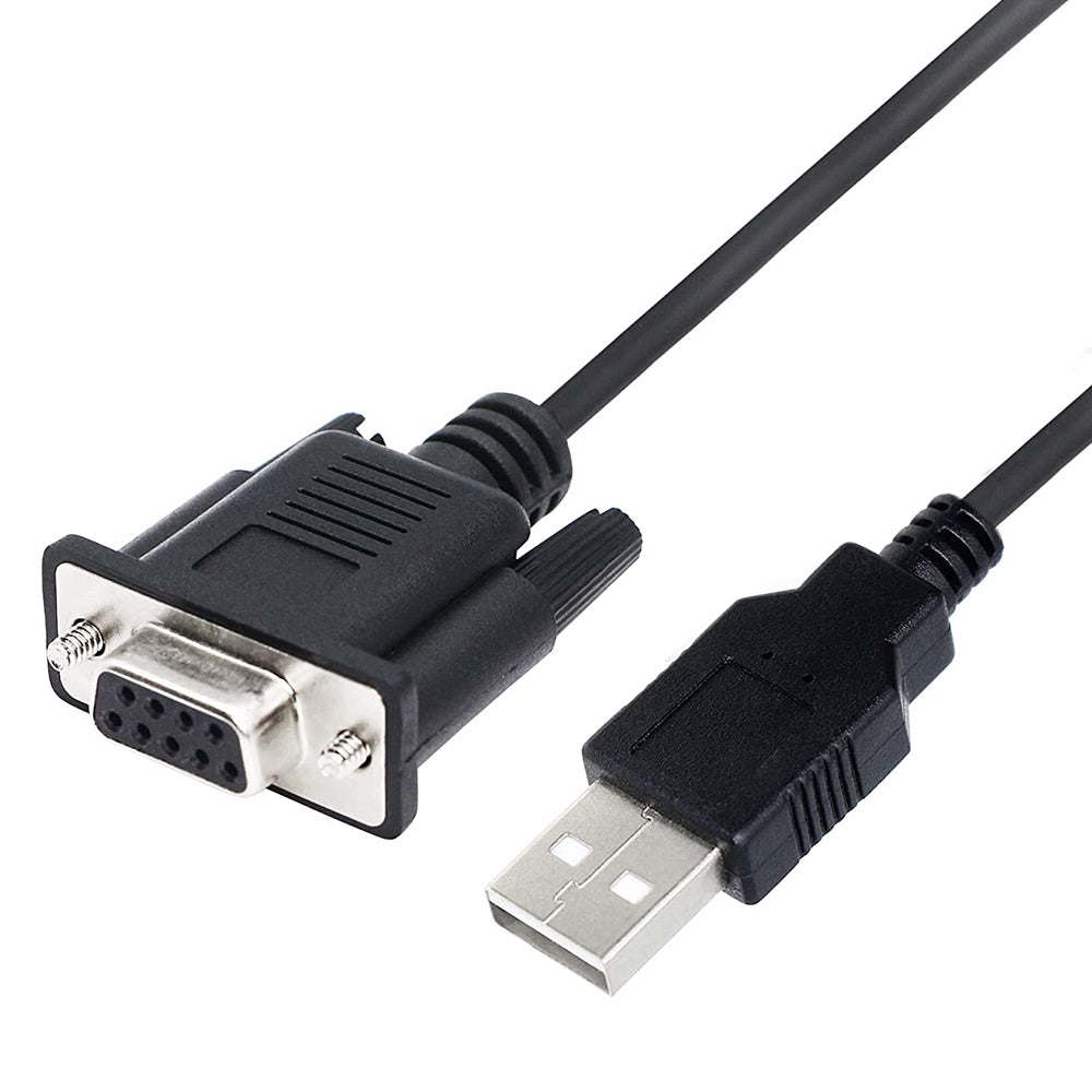 Uniqkart RS232 DB9 9 Pin Female to USB 2.0 Adapter Converter Cable, 1.8m