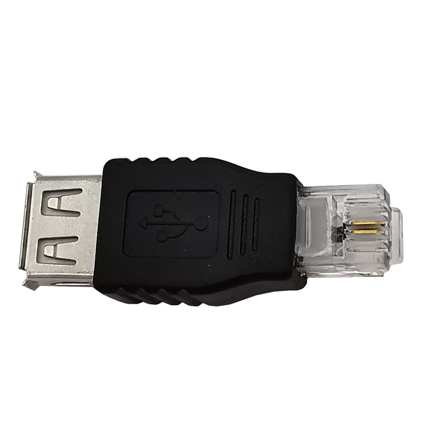Uniqkart USB A Female to RJ11 6P2C Adapter Mini Converter (NOT for RJ9 Handset Port)
