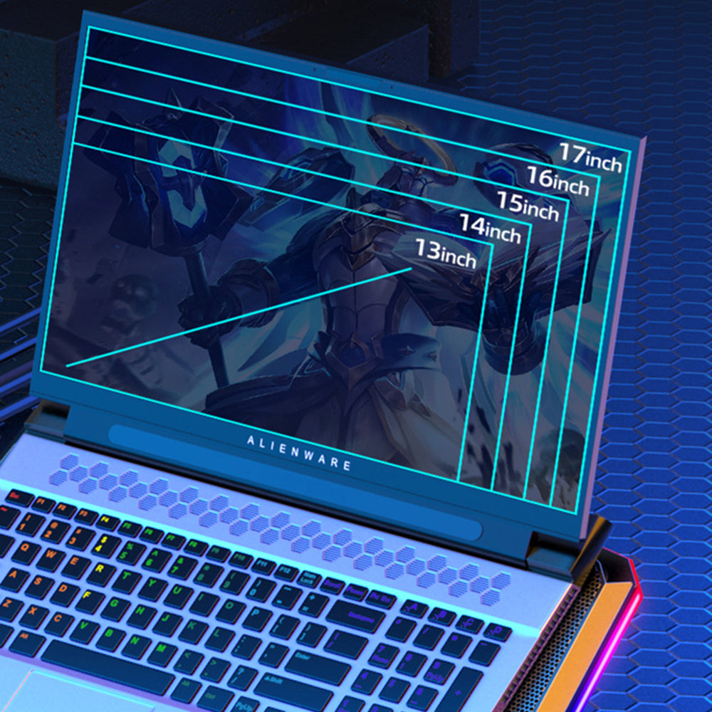 Height Adjustable USB Laptop Cooling Base Touch Control RGB Light 5-Fan Radiator Notebook Cooler Stand