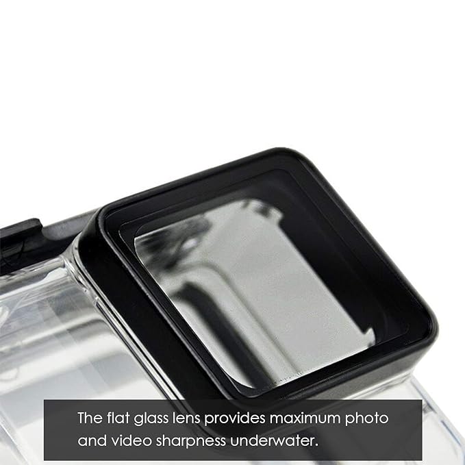 UNIQKART Underwater Housing Waterproof Case Diving Protective Shell Accessories Replacement Cover with Bracket for GoPro Hero7 Black, Hero 6, Hero 5 Action Camera