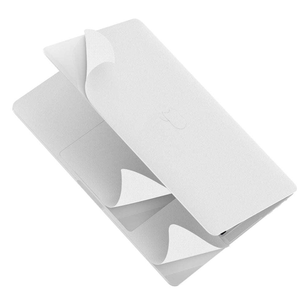 ZGA 5Pcs/Set For MacBook Air 13 inch (2022) A2681 (M2 chip) Laptop Shell/Touchpad/Bottom Self-adhesive Sticker Paper Cover Film - Silver