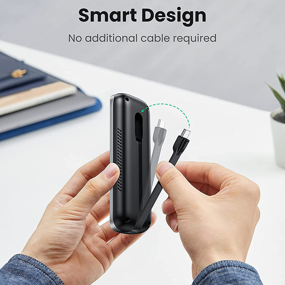 UGREEN 70691 NVMe SSD Enclosure USB C 3.1 Gen 2 M.2 NVME Mobile Hard Drive Case with Cable Support 10Gbps Transfer Speed Compatible with 2230/2242/2260/2280 SSD