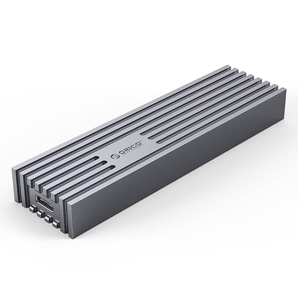 Uniqkart-FV35C3-G2 Aluminum Alloy M.2 NVMe SSD Case 10Gbps High Speed PC Laptop External Hard Drive Enclosure Case - Grey