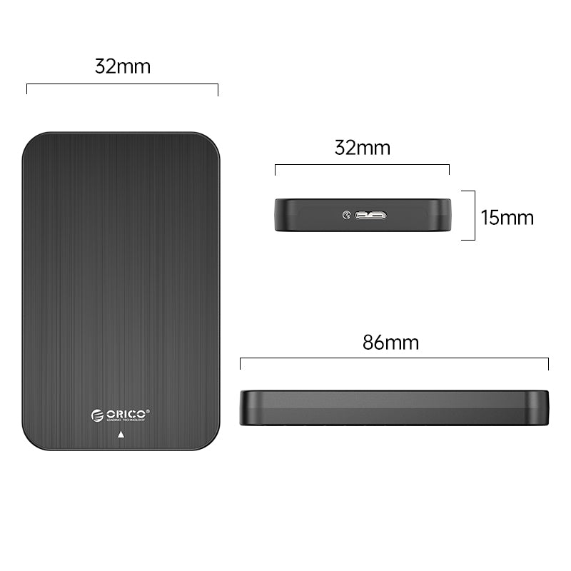 Uniqkart HM25U3 2.5-inch External Hard Disk Enclosure Compatible with 2.5 inch SATA Hard Disk Drive Box Support 5Gbps Fast Transmission