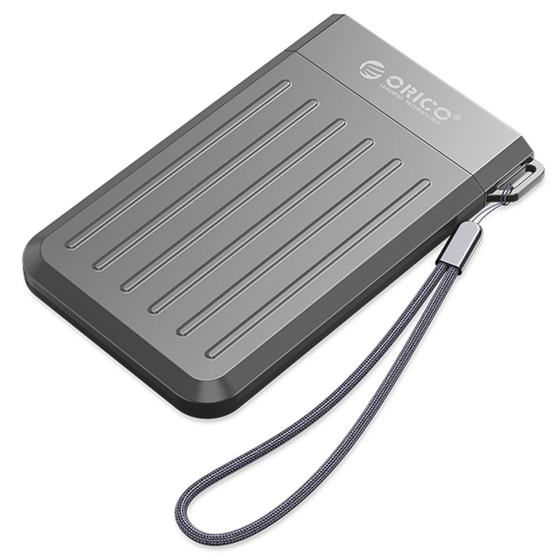 ORICO M25C3 2.5-inch Hard Disk External Enclosure Solid State Hard Driver Protector 6Gbps Ultra Fast Hard Disk Shockproof Case Compatible with 2.5-inch SATA HDD / SSD - Dark Grey