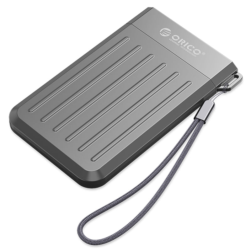 ORICO M25U3 2.5-inch External Enclosure Compatible with 2.5-inch SATA HDD / SSD Solid State Hard Driver Protector 5Gbps Fast Hard Disk Shockproof Case - Dark Grey