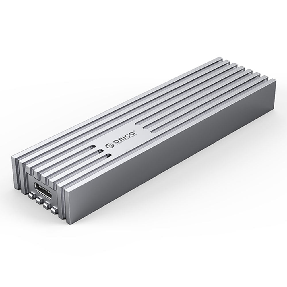 Uniqkart M232C3-G2 10Gbps High Speed M.2 NVMe SSD Case External Hard Drive Enclosure Case, Support Up to 4TB - Silver