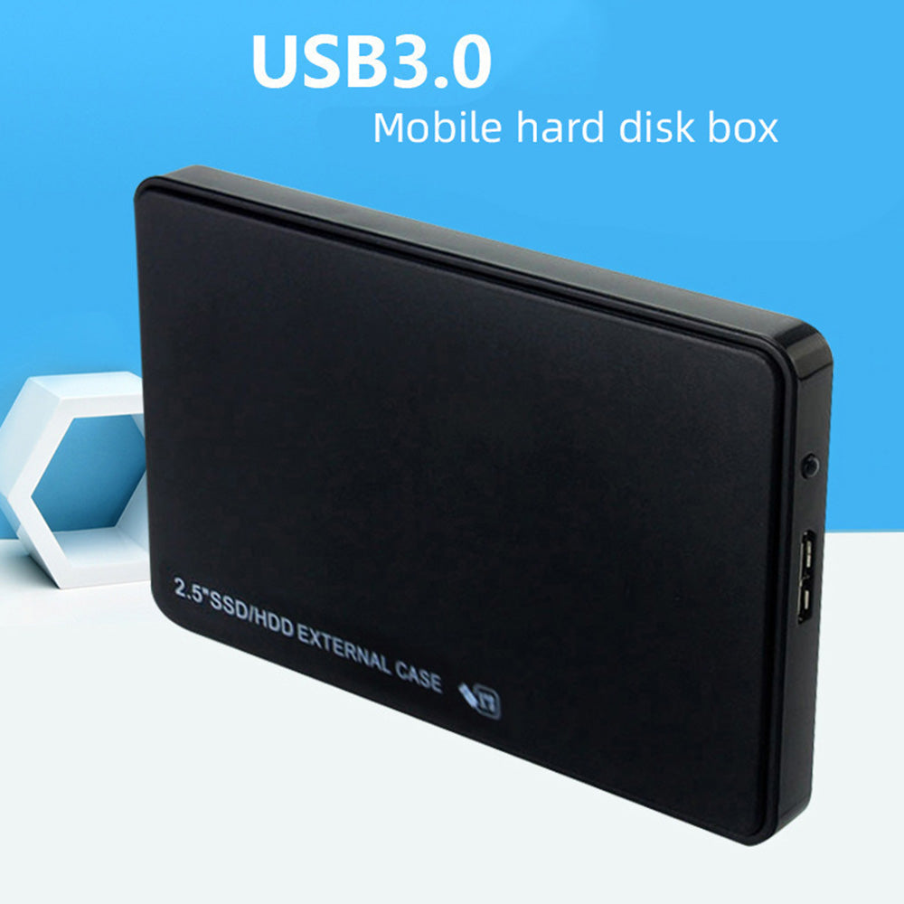U25 2.5 inch SSD USB3.0 External Hard Drive Enclosure Hard Disk Box Compatible with 2.5-inch SATA Hard Disk - Green