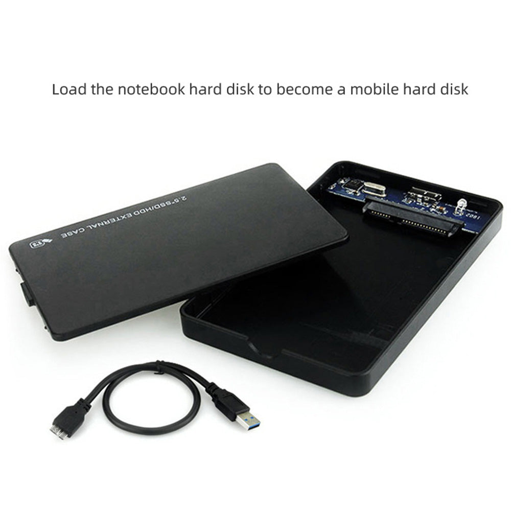 U25 2.5 inch SSD USB3.0 External Hard Drive Enclosure Hard Disk Box Compatible with 2.5-inch SATA Hard Disk - Green