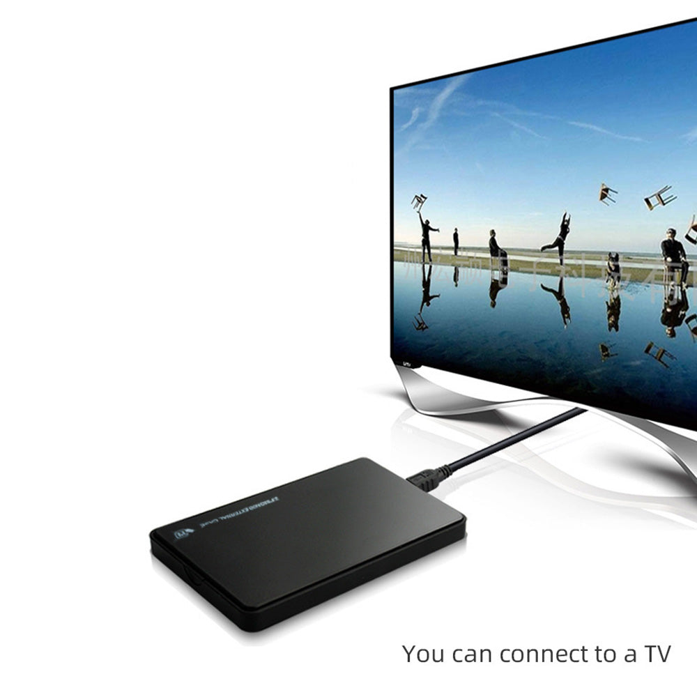 U25 2.5 inch SSD USB3.0 External Hard Drive Enclosure Hard Disk Box Compatible with 2.5-inch SATA Hard Disk - Red