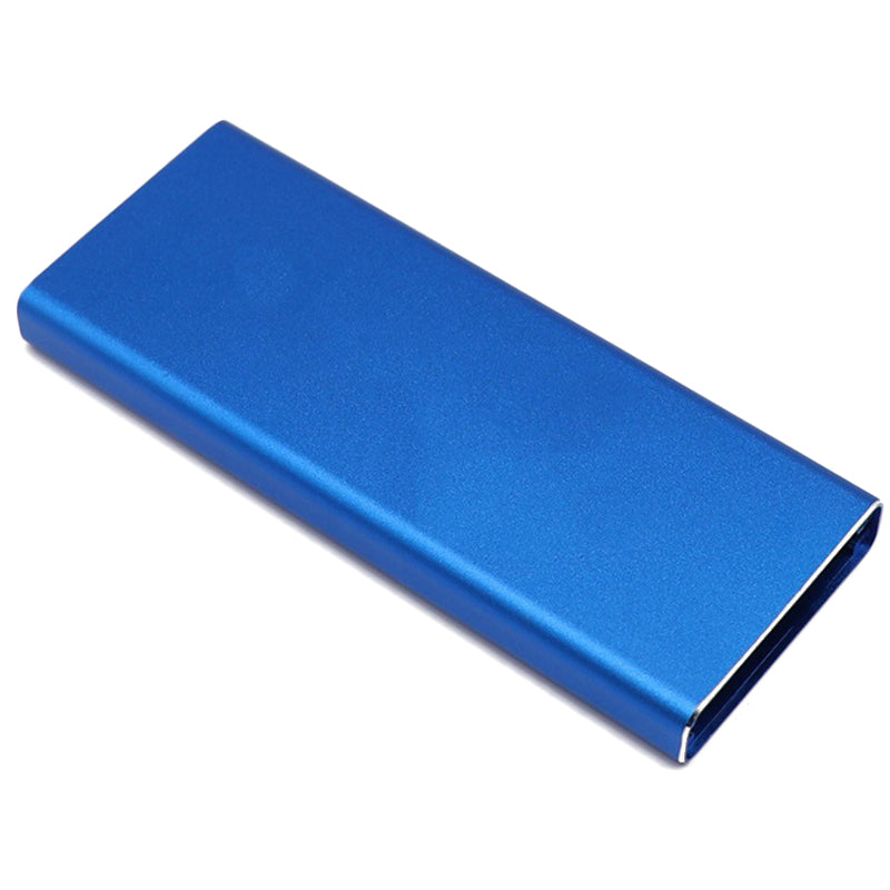 Hard Drive Enclosure USB 3.0 to NGFF M.2 6Gbps Aluminum External HDD SSD Hard Drive Case External Enclosure Container for Windows Mac - Blue