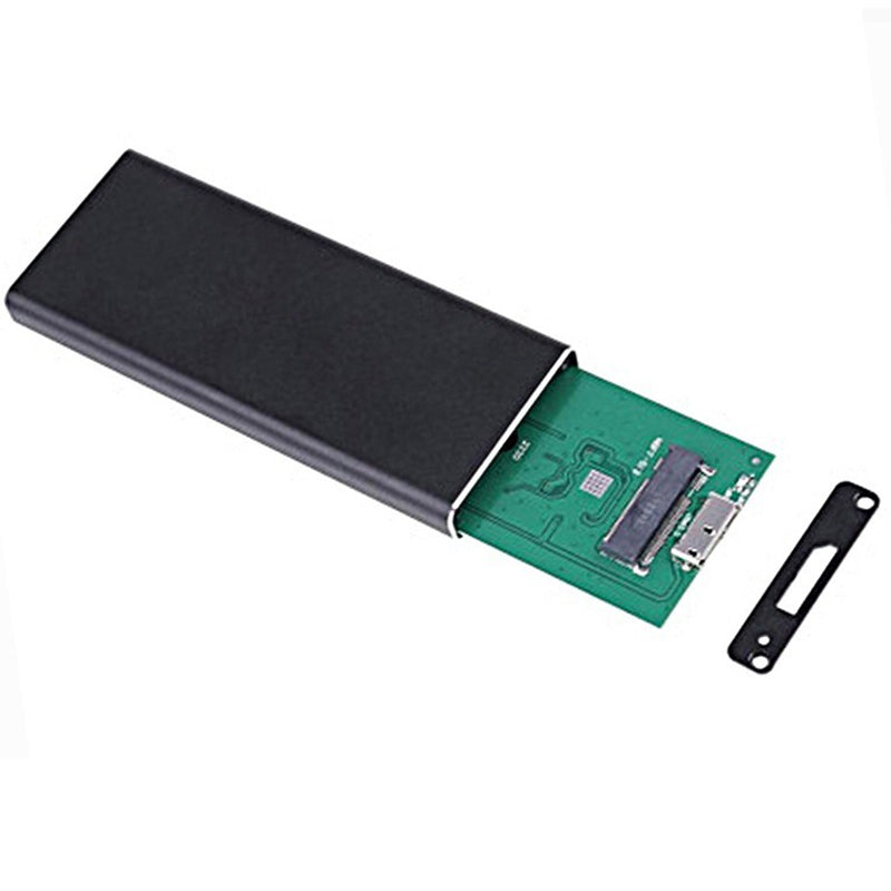 Hard Drive Enclosure USB 3.0 to NGFF M.2 6Gbps Aluminum External HDD SSD Hard Drive Case External Enclosure Container for Windows Mac - Blue