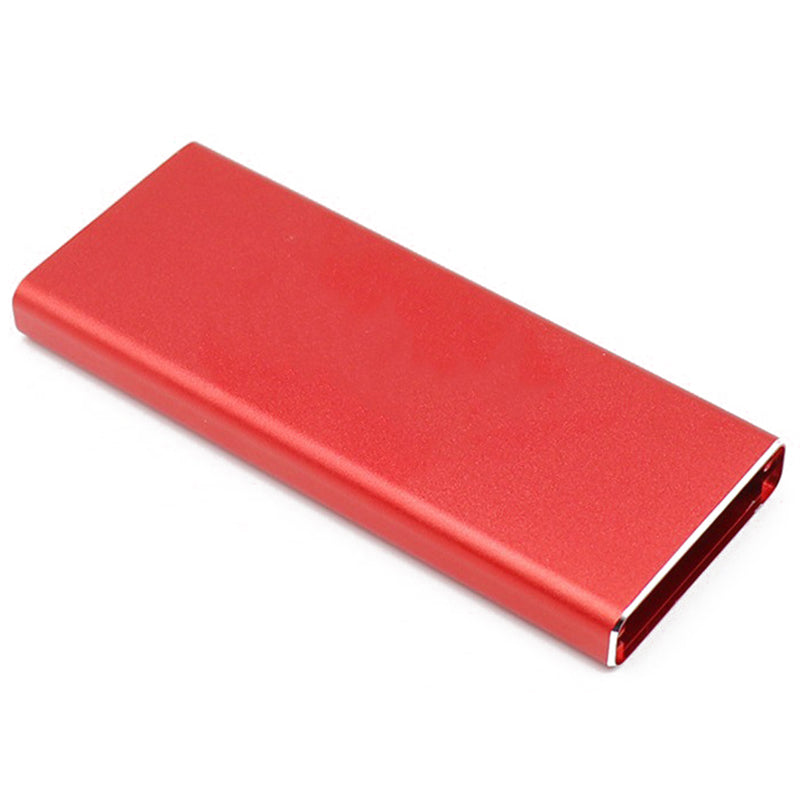 Hard Drive Enclosure USB 3.0 to NGFF M.2 6Gbps Aluminum External HDD HDD SSD Hard Drive Case External Enclosure Container for Windows Mac - Red
