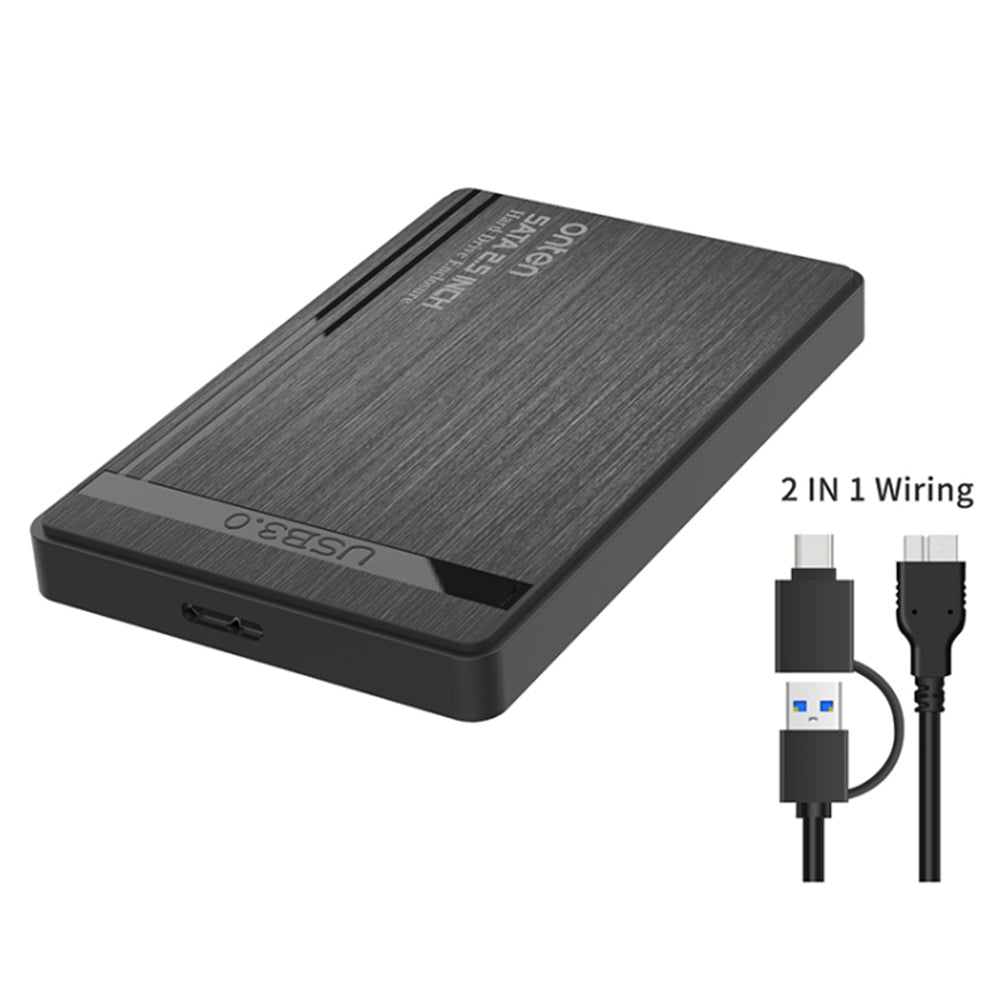 Uniqkart UHD1 2.5-inch External Hard Drive Enclosure with 2-in-1 Cable USB3.0 SATA 2.5 inch Enclosure Hard Disk Case