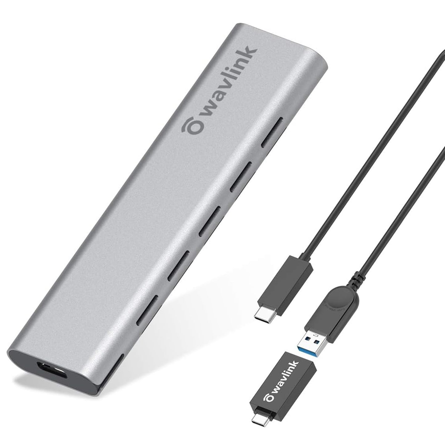 Uniqkart ST338C For NVMe PCIE UASP M Key NGFF SATA USB-C M2 SSD Enclosure M.2 to USB 3.1 Gen 2 NVMe SSD Enclosure Adapter