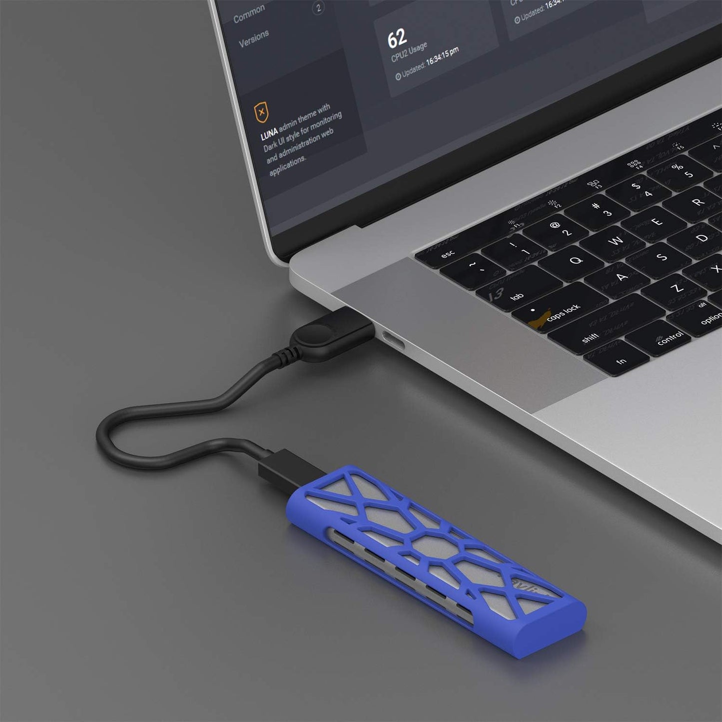 Uniqkart ST338C For NVMe PCIE UASP M Key NGFF SATA USB-C M2 SSD Enclosure M.2 to USB 3.1 Gen 2 NVMe SSD Enclosure Adapter