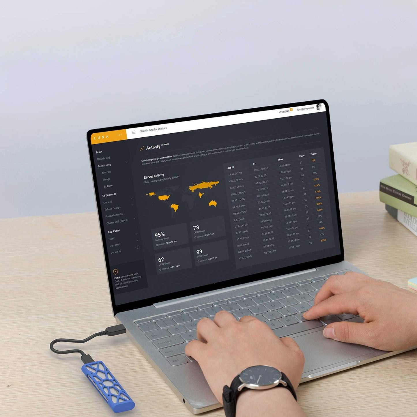 Uniqkart ST338C For NVMe PCIE UASP M Key NGFF SATA USB-C M2 SSD Enclosure M.2 to USB 3.1 Gen 2 NVMe SSD Enclosure Adapter