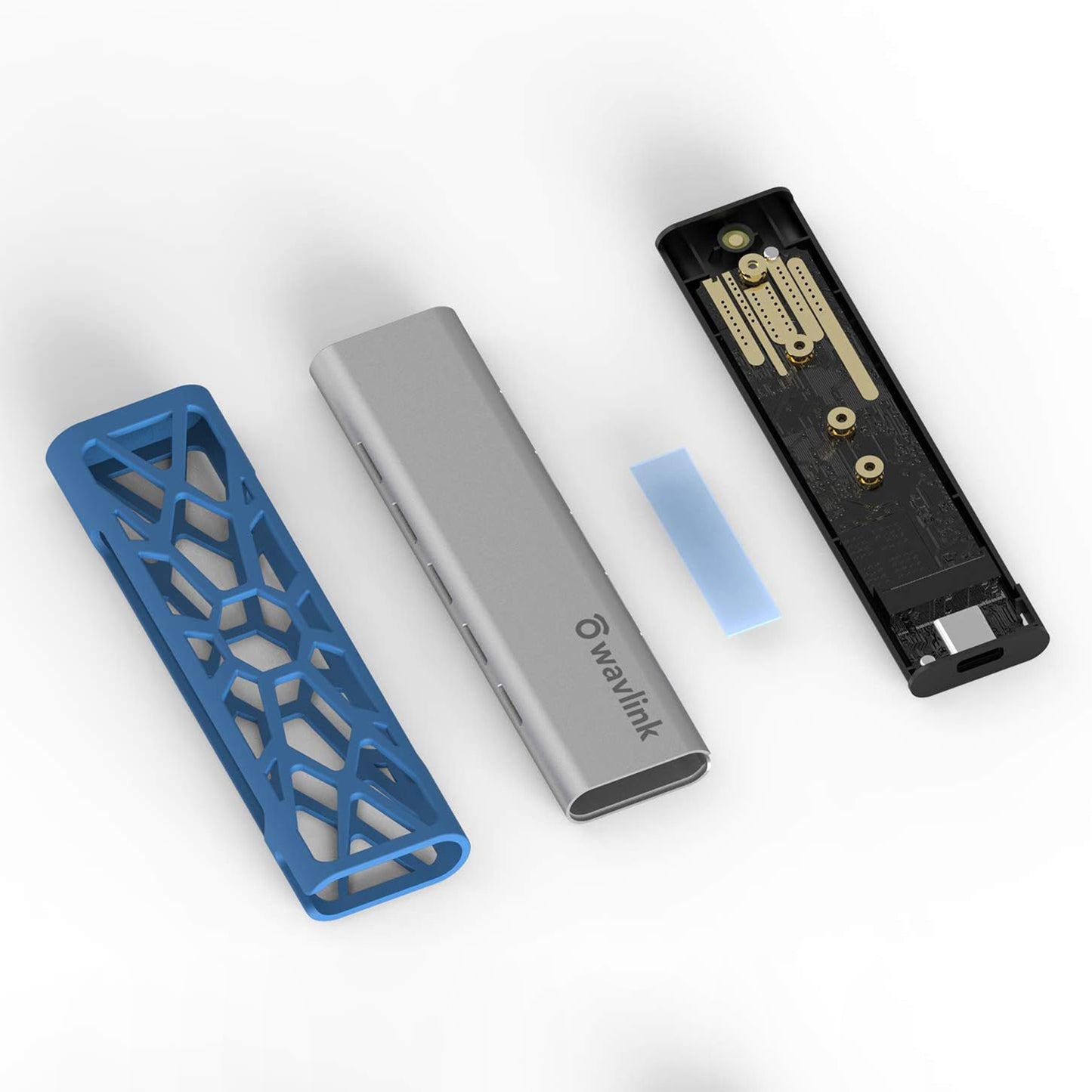 Uniqkart ST338C For NVMe PCIE UASP M Key NGFF SATA USB-C M2 SSD Enclosure M.2 to USB 3.1 Gen 2 NVMe SSD Enclosure Adapter