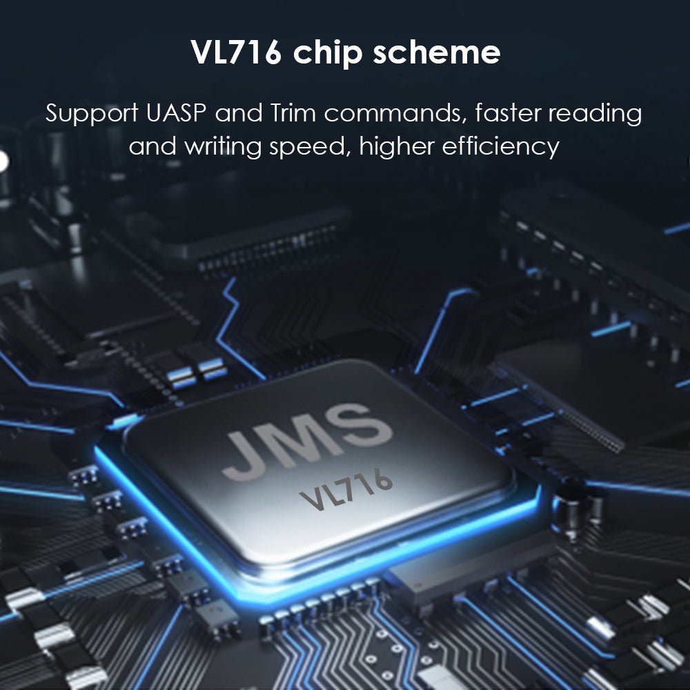 Uniqkart ST239 2.5-inch USB3.0 Mobile Hard Disk Case Transparent SATA External Solid-state SSD Hard Disk Enclosure