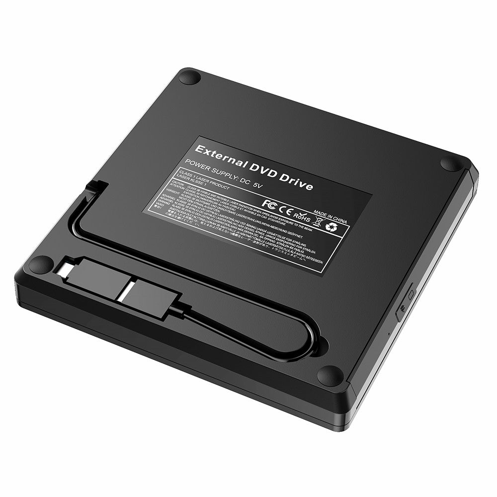 External DVD Drive for Laptop, USB3.0 Burner Optical Disk Drive, Portable CD / DVD Writer Reader for Windows 98 / ME / Mac OS8.6