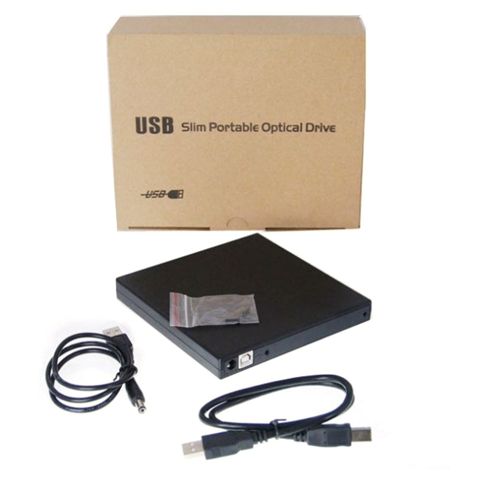 USB2.0 Slim Portable Optical Drive Enclosure 12.7mm External Optical Drive Case for Laptops, Notebooks (Outer Case Only)