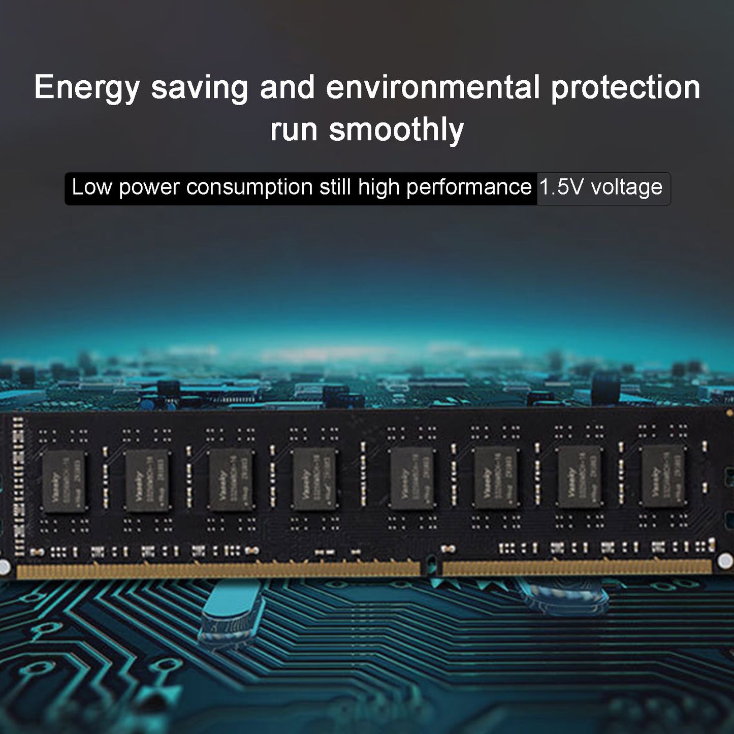 Uniqkart DDR3 2G 1333MHz Fast Response Computer Memory Stick Desktop PC Memory Module for No Lag Playing Games