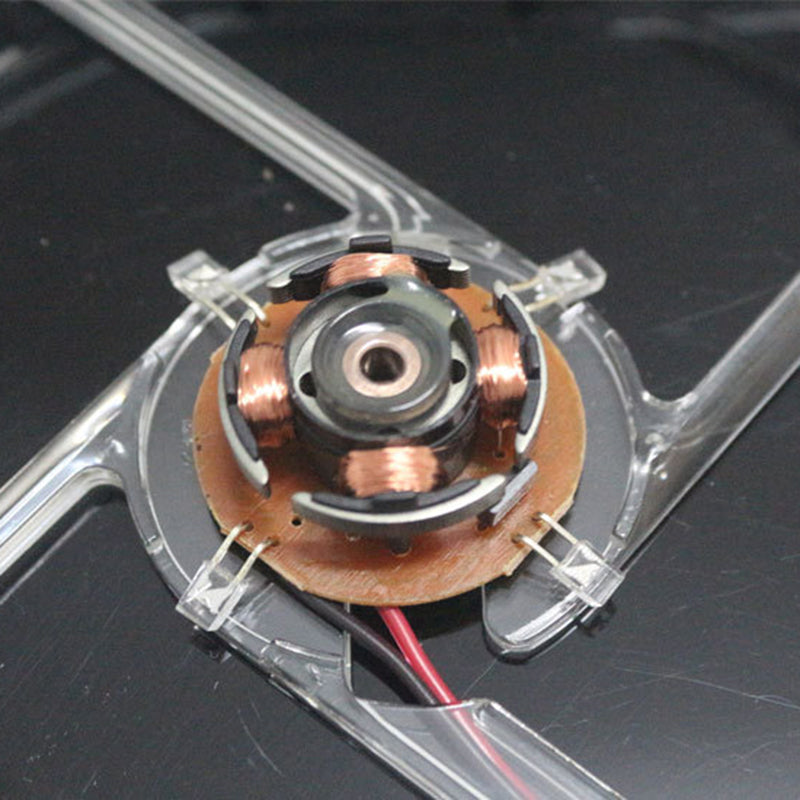 120mm Crystal Clear Computer Fan Color Lighting 4Pin Cooling Fan for 4Pin CPU, Water-Cooling Radiator Low Noise Fan - Transparent Blue Light