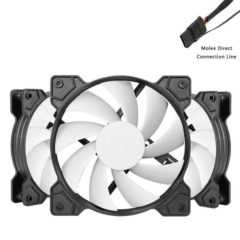 SAMA 12025 12cm PC Cooling Fan Low Noise Radiator Hydraulic Bearing Computer Case Fan