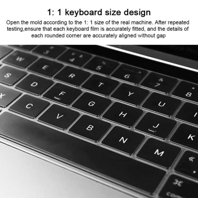 ZGA Soft TPU Keyboard Protector Ultra-thin Laptop Keyboard Cover for MacBook Pro 13-inch / Pro 16-inch