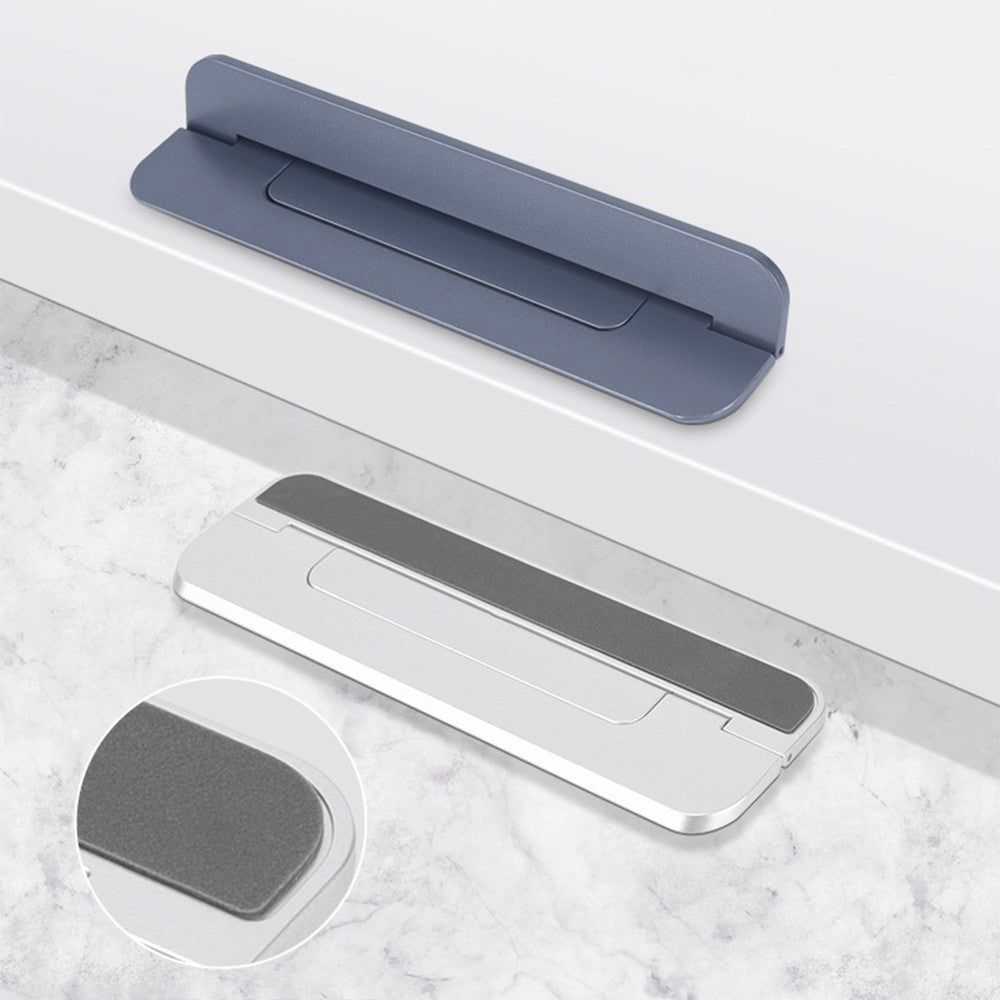 Slim Laptop Stand Riser Foldable Portable Notebook Computer Kickstand for Home Office - Grey