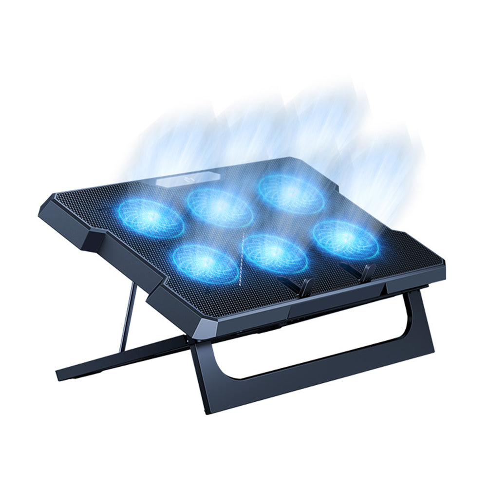 MCHOSE CR169 Laptop Cooler Cooling Pad Portable Height Adjustable Laptop Cooling Fan Stand Holder Riser Compatible with MacBook Air Pro Dell HP Laptop Notebook Under 18inch