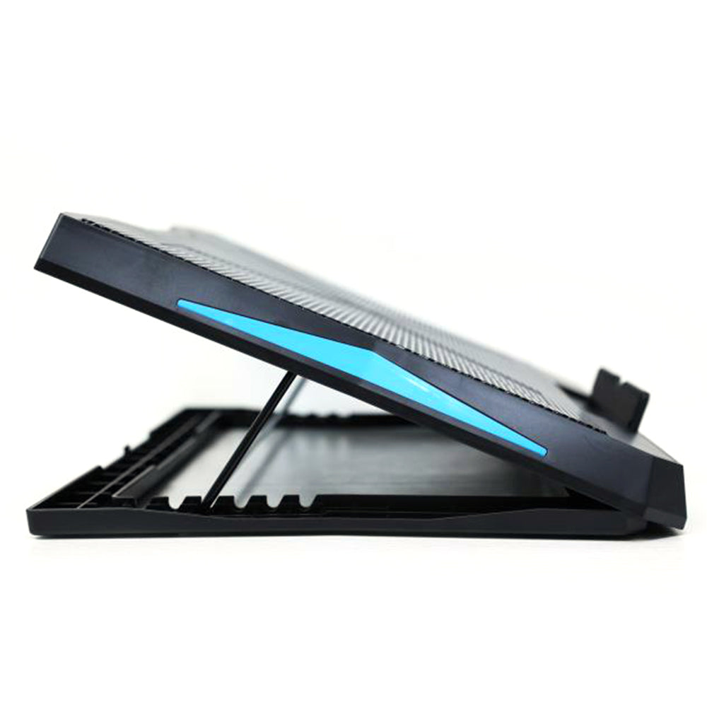 Q3 Laptop Fan Cooling Stand Gaming Cooler with 6 Quiet Cooling Fans Adjustable Notebook Support Holder Riser