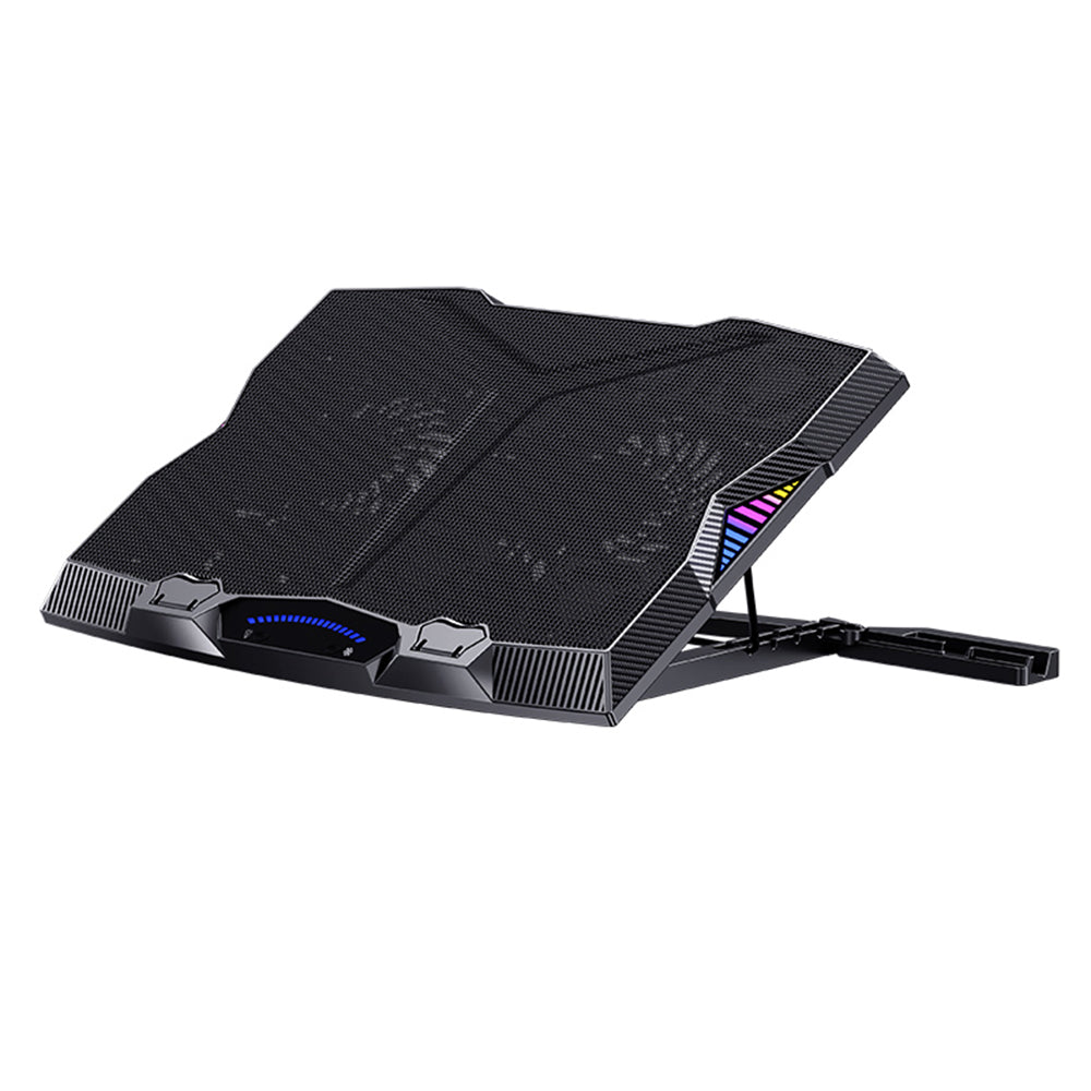 Uniqkart SR08 Notebook Computer Cooling Pad Laptop Cooler Cooling Fan Desktop Laptop Riser Stand for Gaming Working