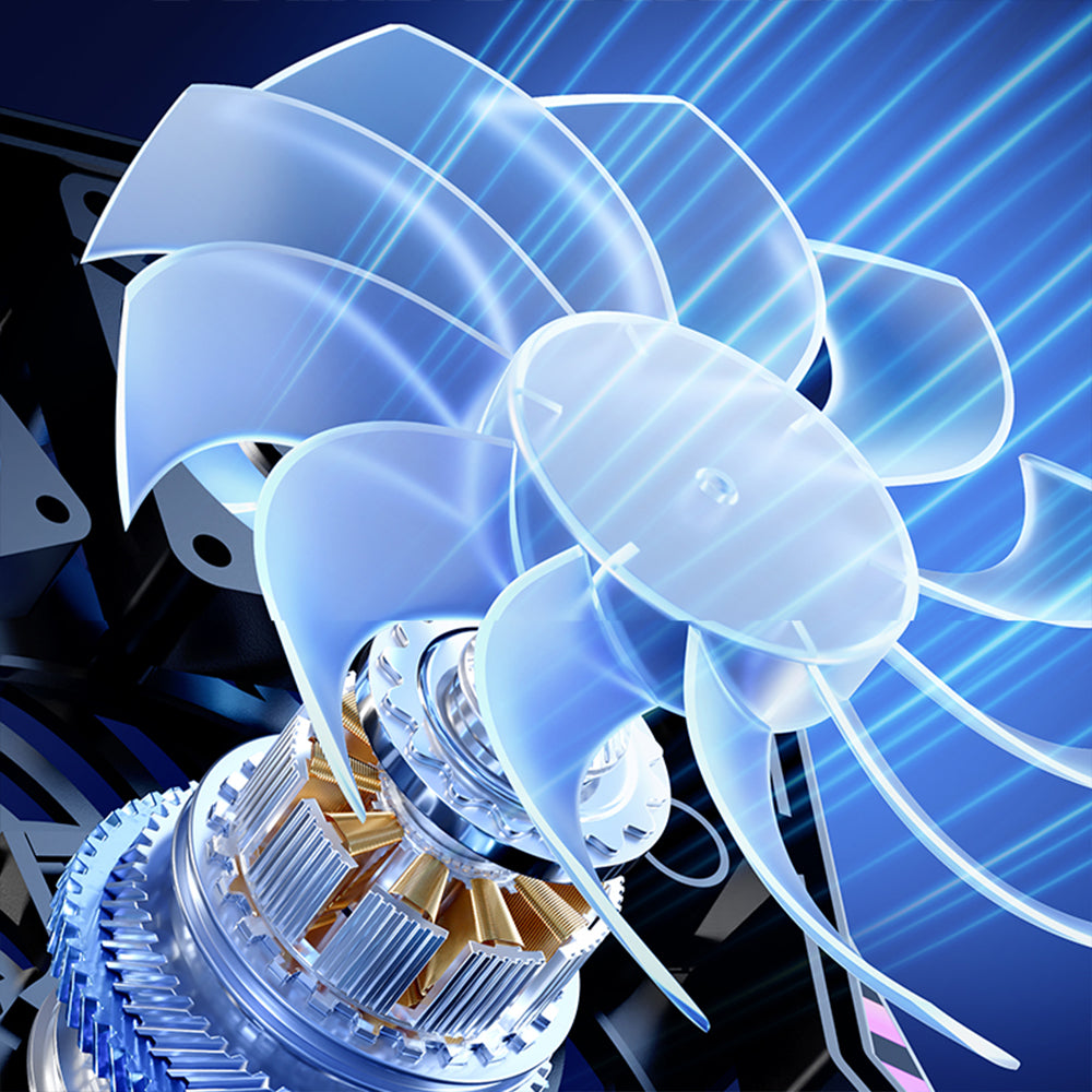 Uniqkart SR08 Notebook Computer Cooling Pad Laptop Cooler Cooling Fan Desktop Laptop Riser Stand for Gaming Working