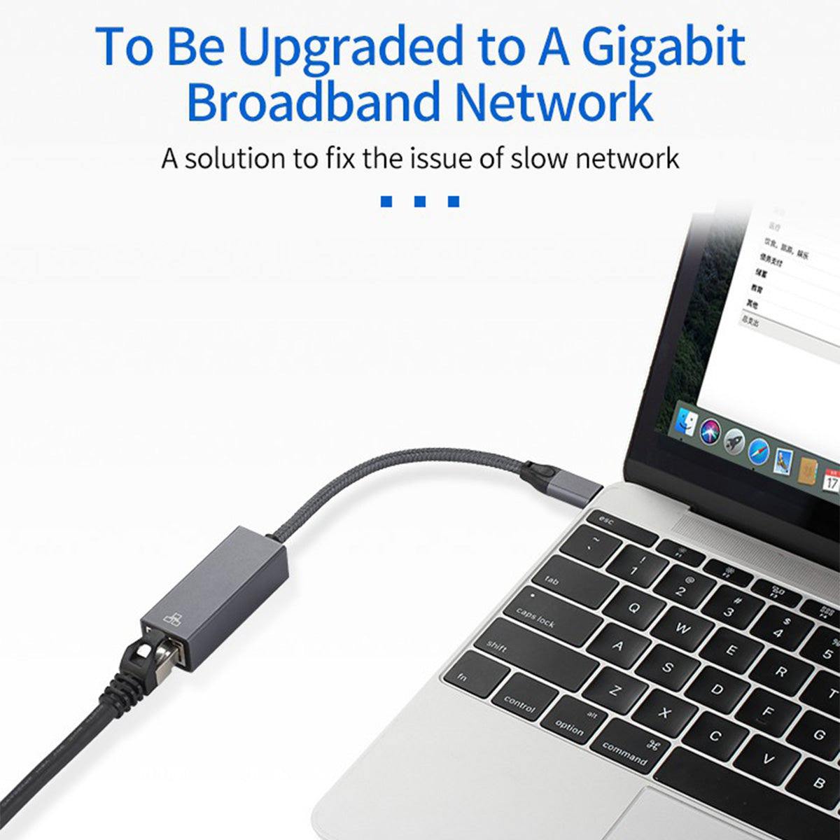 USB Type-C to RJ45 Gigabit Ethernet Adapter 10/100/1000Mbps Network Adapter