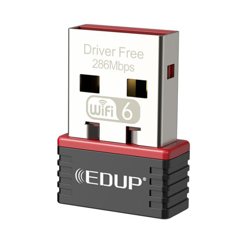 Edup EP-AX300 286Mbps WiFi 6 Driver-Free Network Card USB 802.11AX USB Wireless Nano Adapter