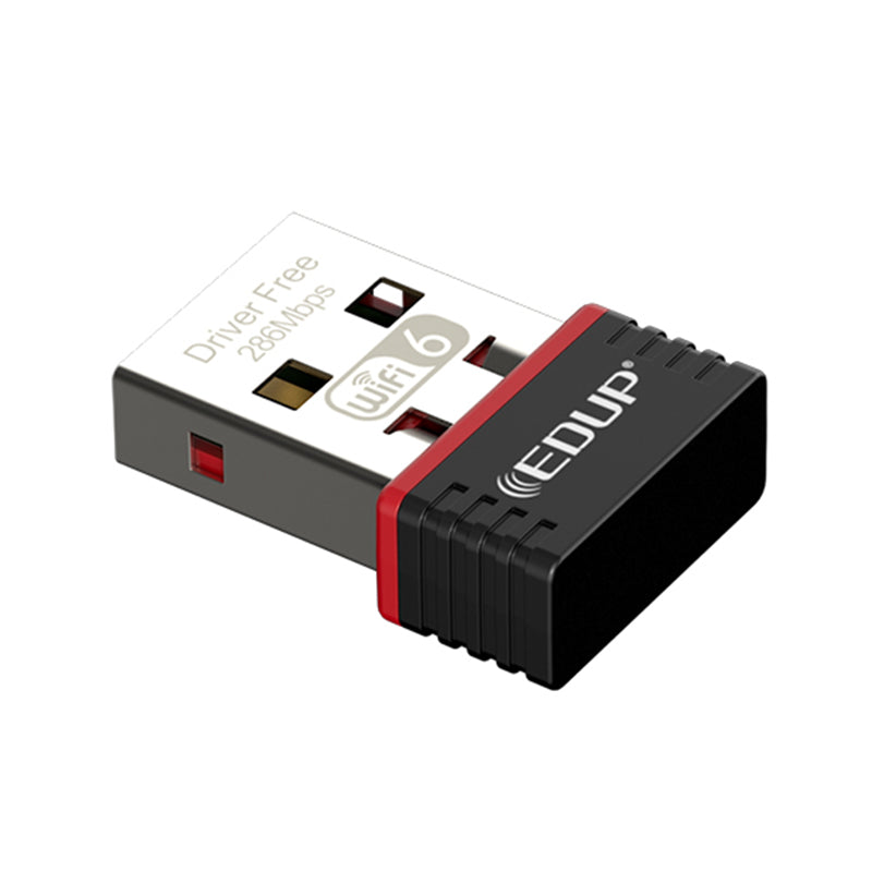 Edup EP-AX300 286Mbps WiFi 6 Driver-Free Network Card USB 802.11AX USB Wireless Nano Adapter