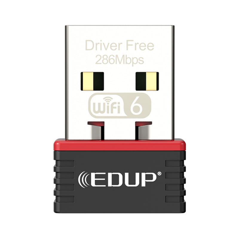 Edup EP-AX300 286Mbps WiFi 6 Driver-Free Network Card USB 802.11AX USB Wireless Nano Adapter
