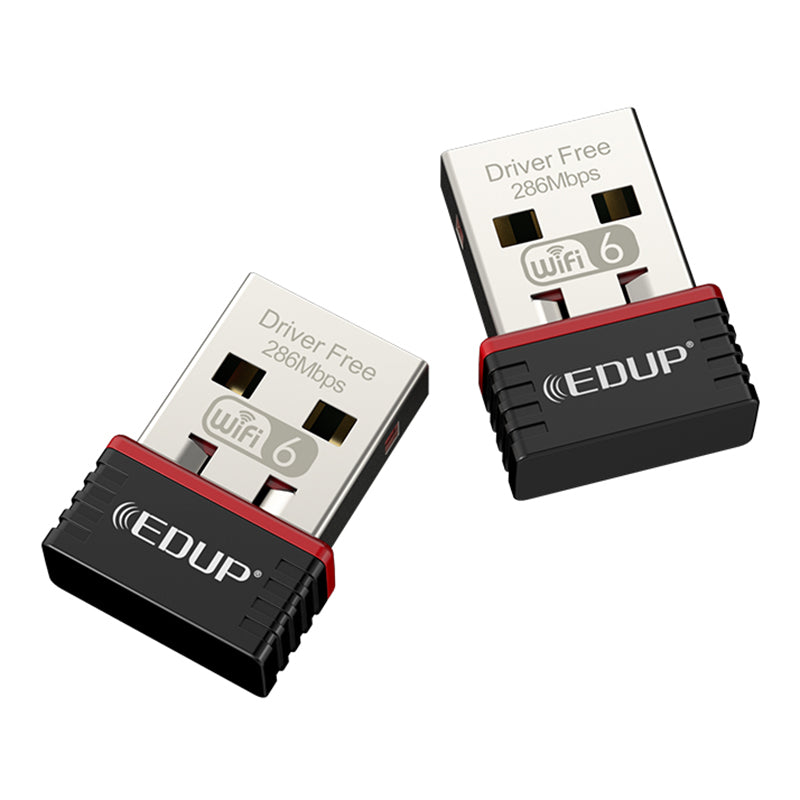 Edup EP-AX300 286Mbps WiFi 6 Driver-Free Network Card USB 802.11AX USB Wireless Nano Adapter