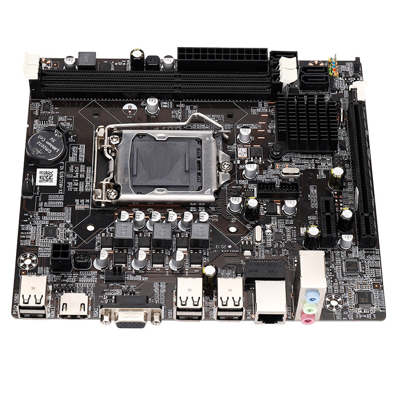H61 Computer Motherboard LGA1155 DDR3 Memory PCIE 16X Support Audio / VGA / Network Card / USB