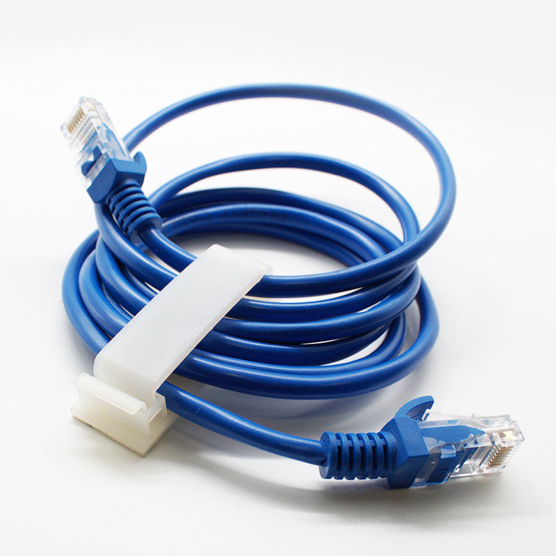 FC-30 100Pcs Adhesive Type Wire Fixing Buckle Desk Wall Mount Network Cable Clip Organizer