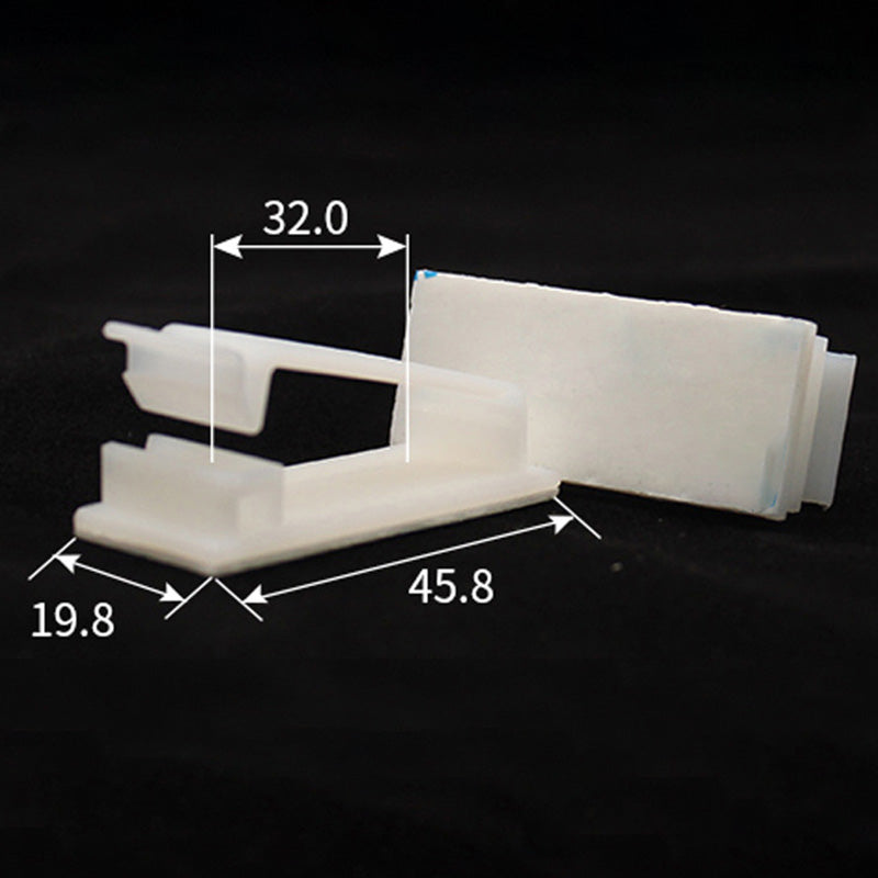 FC-30 100Pcs Adhesive Type Wire Fixing Buckle Desk Wall Mount Network Cable Clip Organizer