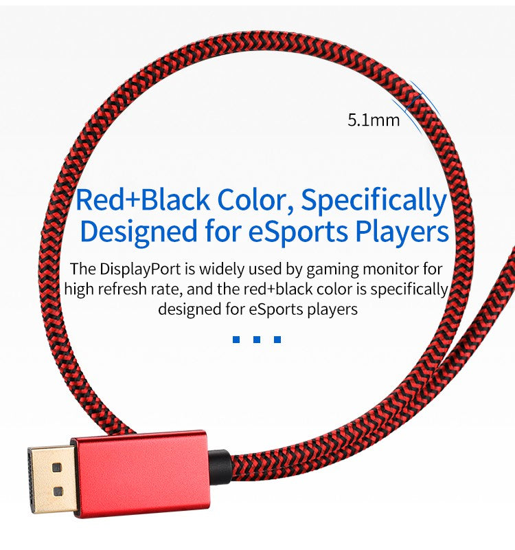 2m/6ft USB C to DP Cable Converter 4K 60Hz USB-C to DisplayPort Adapter Cable Data Transfer Compatible with Thunderbolt 3