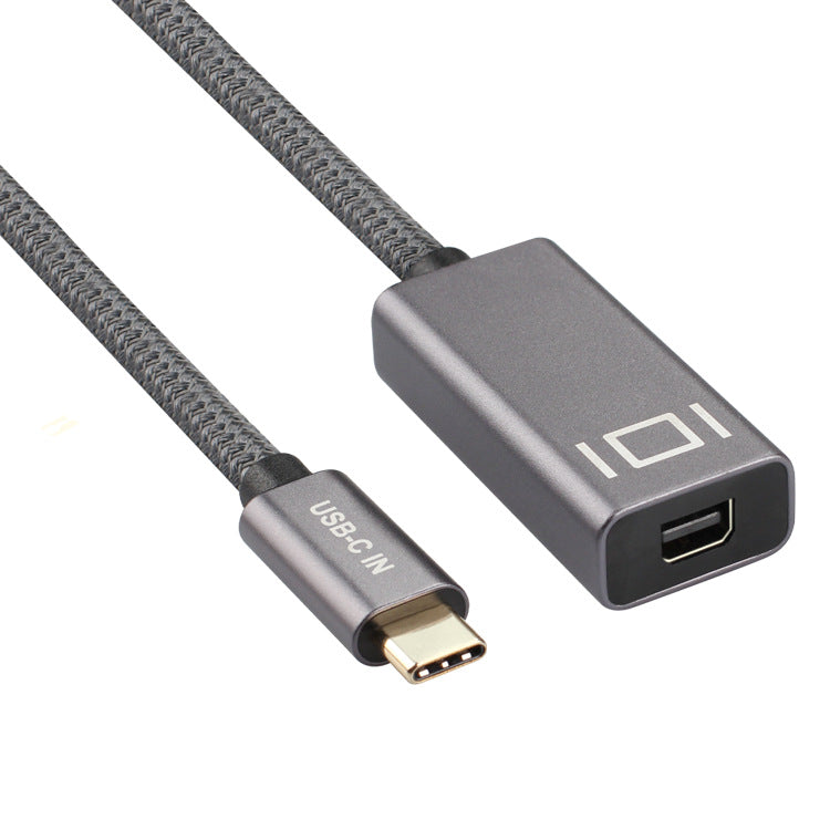 Braided USB C to Mini DisplayPort Adapter Cable 4K 60Hz USB-C Male to Mini DP Female Converter Data Transfer Cord