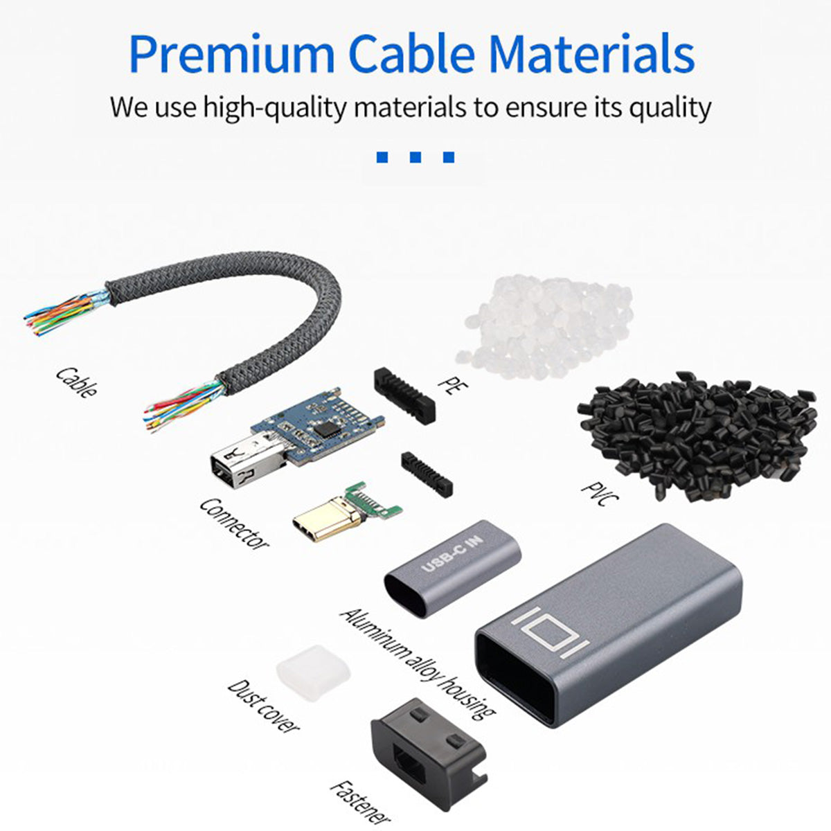 Braided USB C to Mini DisplayPort Adapter Cable 4K 60Hz USB-C Male to Mini DP Female Converter Data Transfer Cord