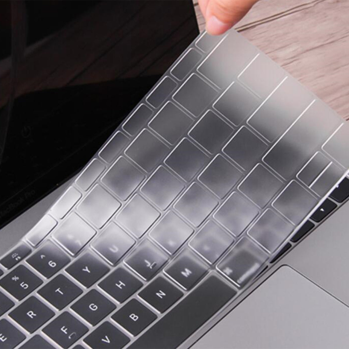 Clear Anti-Dust TPU Keyboard Skin Protector Cover for MacBook Pro