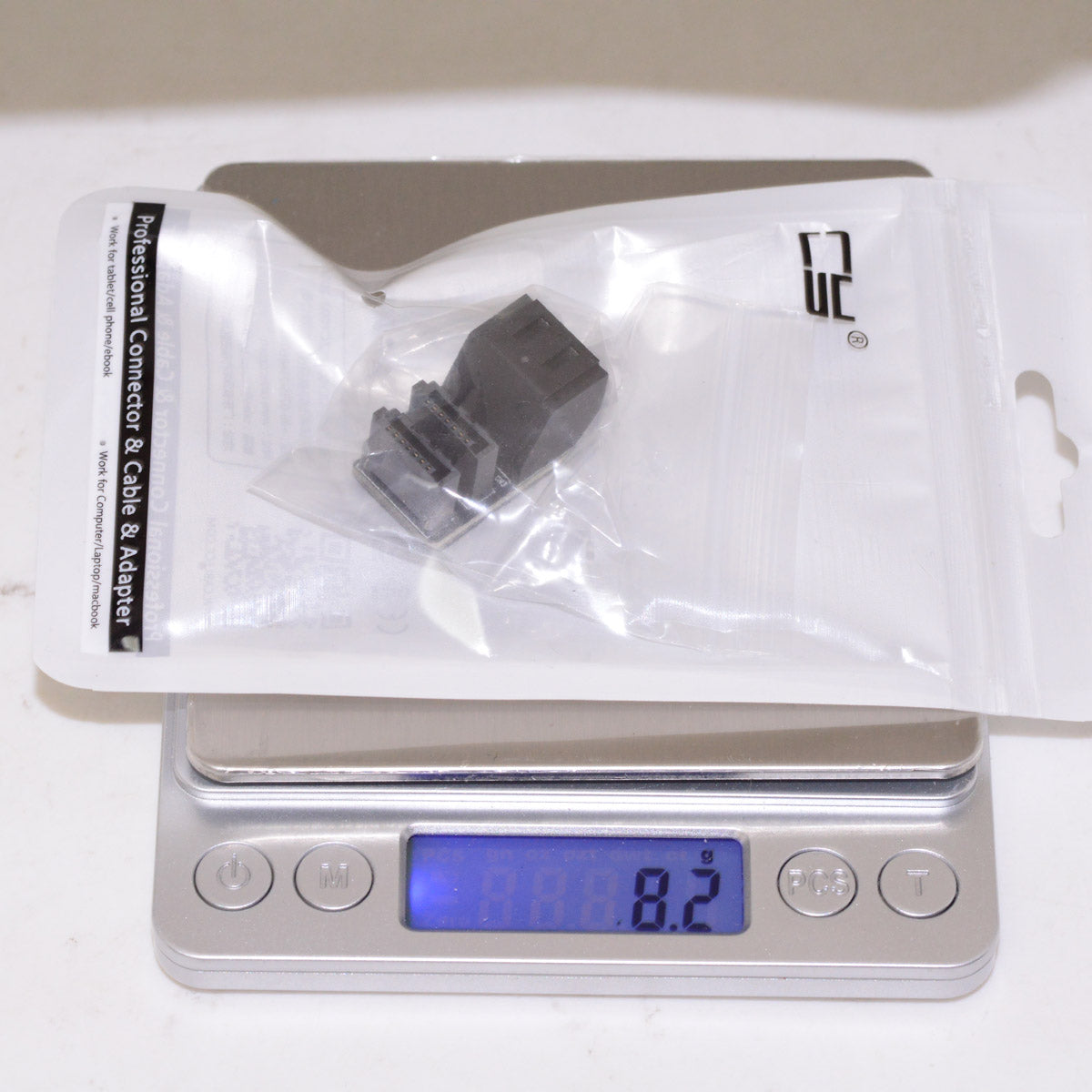 SA-051 Dual SATA 7Pin Female to 7Pin Male Vertical 90 Degree Angled Adapter Low Profile for Desktops SSD HDD Mainboard Motherboard