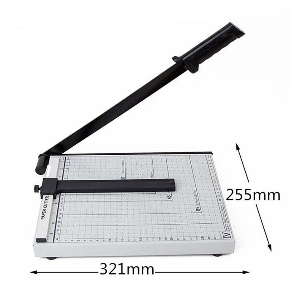 Home Sharp Blade Photo Paper Trimmer A4 Guillotine Paper Cutter Portable Ruler Steel Cutter for Office