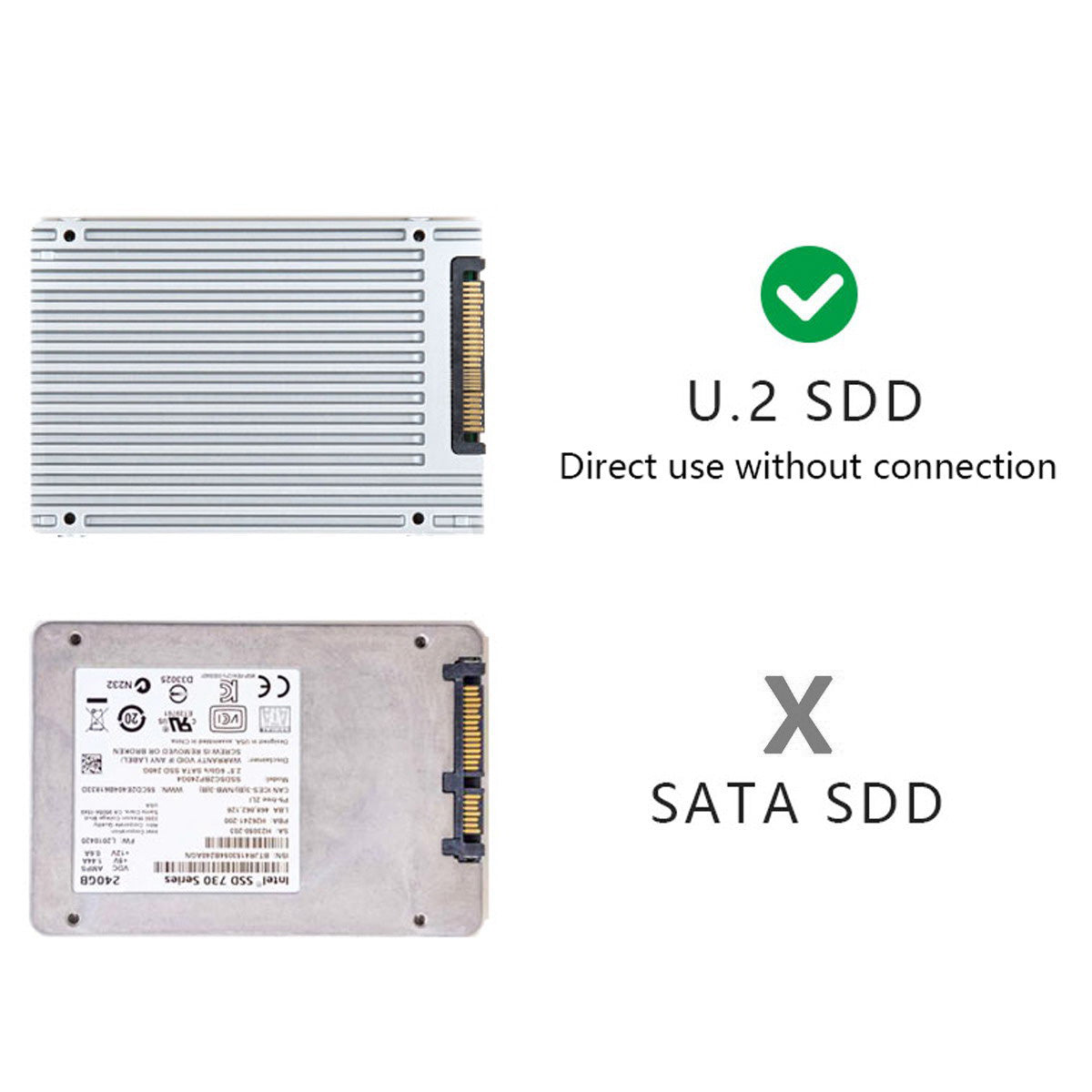 OD-SA-203-BK PCIe 3.0 x4 Lane to U.2 U2 Kit SFF-8639 Host Adapter for Intel Motherboard/750 NVMe PCIe SSD